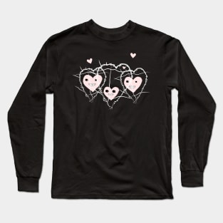 Three spikey hearts Long Sleeve T-Shirt